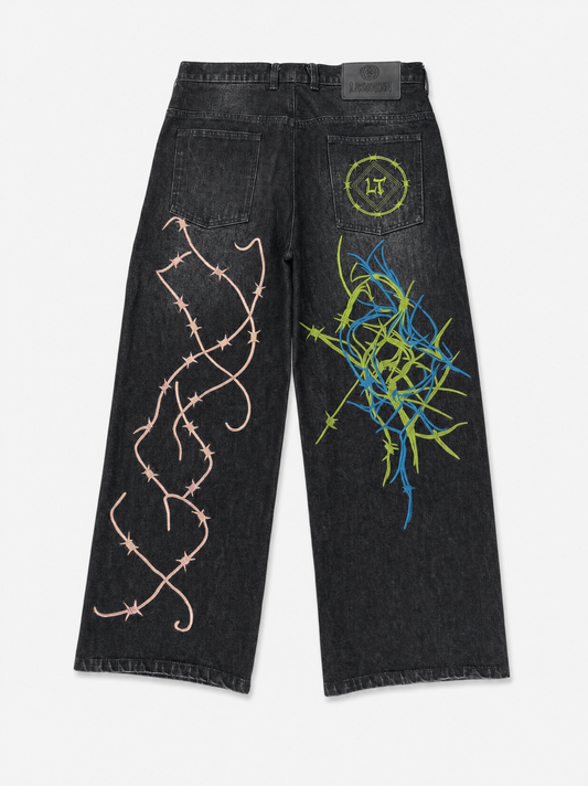 ONE EMBROIDERED BAGGY