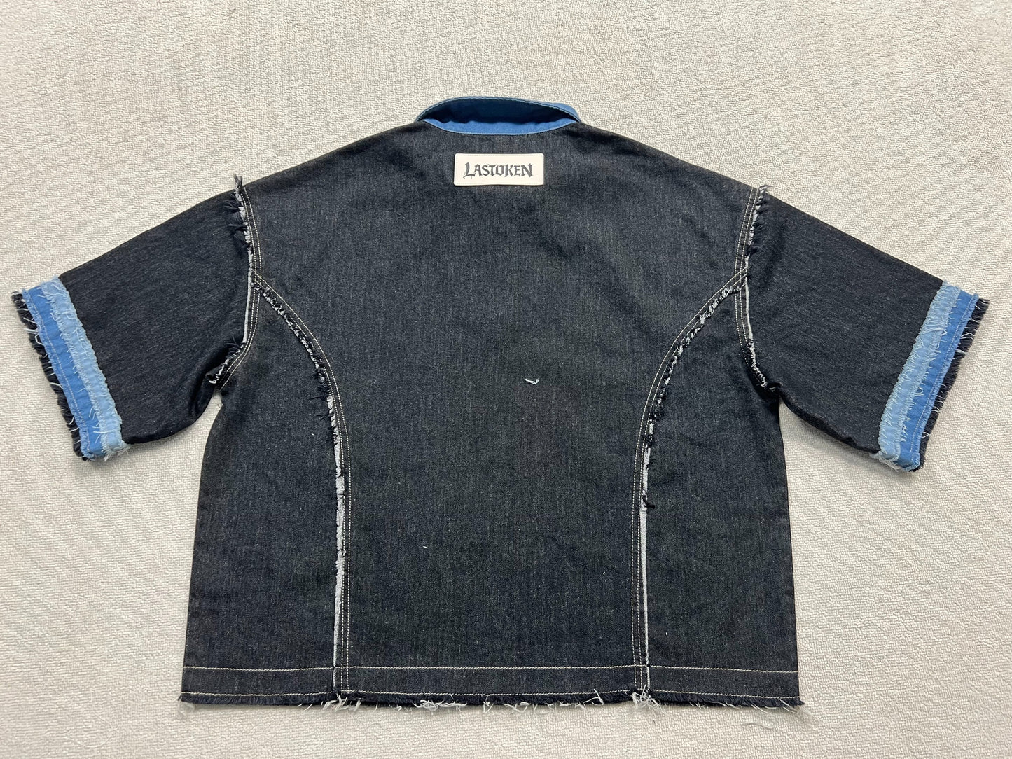 One Shot Denim Quater-Zip Polo